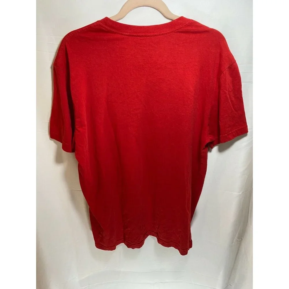 Guess Shirt Adult Extra Large Red Black Stars and Stripes Tee Mens - Picture 5 of 8